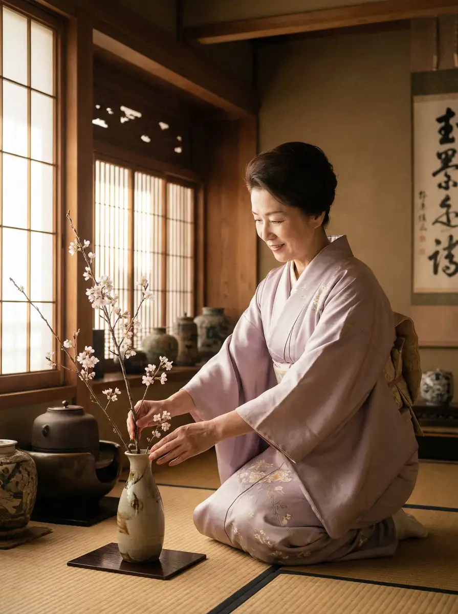 一位优雅的 少女弹珠汽水 - 少女弹珠汽水最新地址 | 精品电影少女弹珠汽水导航 在和室中插花